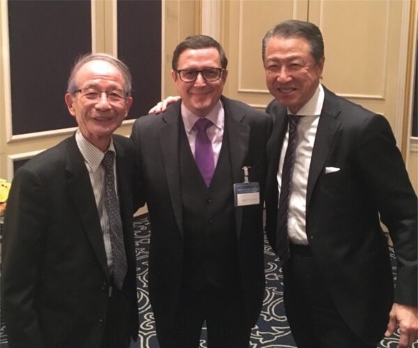 Nigel Thurlow with Professor Nonaka and Professor Takeuchi